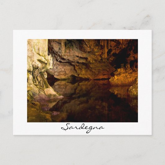 ネプチューンズグロットサルデーニャ白はがき ポストカード (正面)