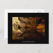 『ネプチューンズ・グロット・サルディニア黒いはがき』 ポストカード (正面/裏面)