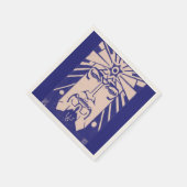 ネプチューンポセイドン海ギリシャ神話の神 スタンダードカクテルナプキン (角)