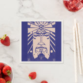 ネプチューンポセイドン海ギリシャ神話の神 スタンダードカクテルナプキン (インサイチュ)