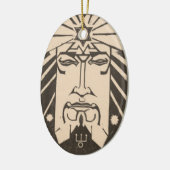 ネプチューンポセイドン海ギリシャ神話の神 セラミックオーナメント (左)