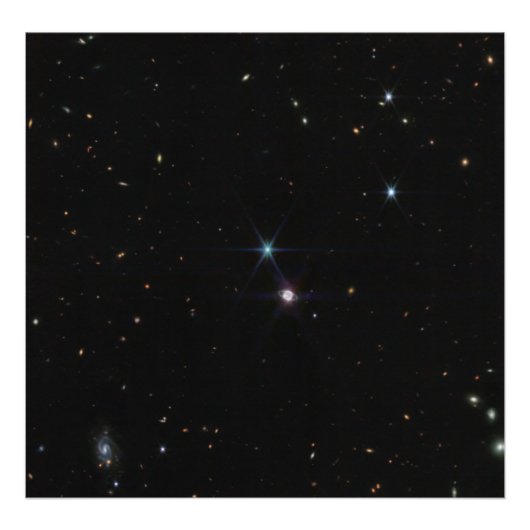 ネプチューンリングや輪システム数百の銀河系Web フォトプリント (正面)