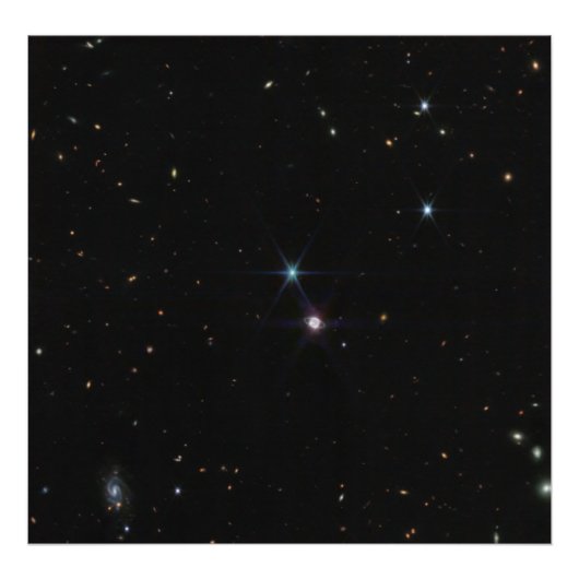 ネプチューンリングや輪システム数百の銀河系Web フォトプリント (正面)