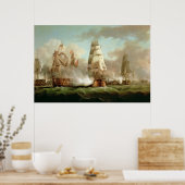 「ネプチューン婚約した」、トラファルガー、1805 ポスター (キッチン)