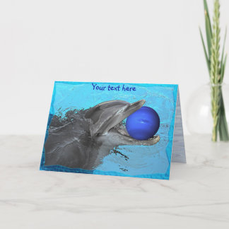 ネプチューン(カード)と遊んでいるイルカ カード