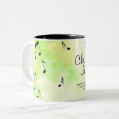 ネヘミア8:10神の喜びはあなたの力です ツートーンマグカップ (正面左)