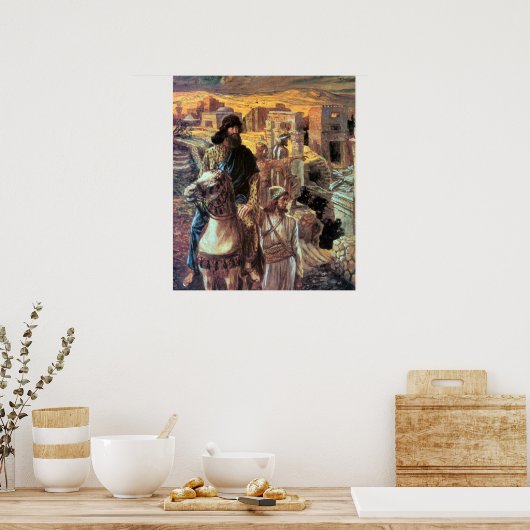 ネヘミヤはエルサレムの瓦礫をティスソによって見ている ポスター (キッチン)