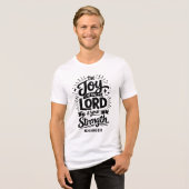 ネヘミヤ記 8:10 主の喜び トライブレンドTシャツ (正面全面)