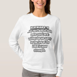 ネヘミヤ記 8:10 KJV 聖書の詩 Tシャツ
