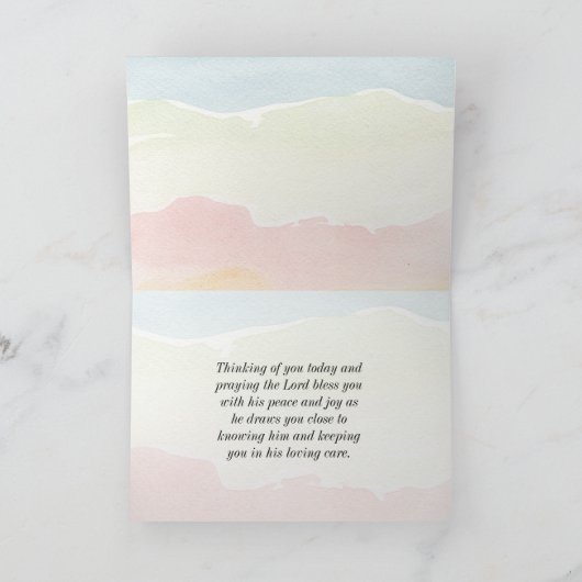 ネヘミヤ8:10主の喜びはあなたの力である カード (内部)