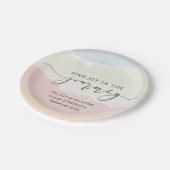 ネヘミヤ8:10主の喜びはあなたの力である ペーパープレート (アングル)