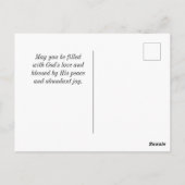 ネヘミヤ8:10主の喜びはあなたの力である ポストカード (裏面)