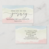 ネヘミヤ8:10主の喜びはあなたの力である 名刺 (正面/裏面)