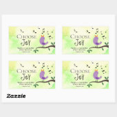 ネヘミヤ8:10主の喜びはあなたの力である 長方形シール (シート)