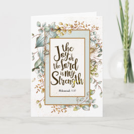 ネヘミヤ8:10主の喜びは私の力である カード
