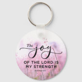 ネヘミヤ8:10主の喜びは私の力である キーホルダー (裏面)