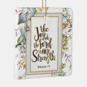 ネヘミヤ8:10主の喜びは私の力である セラミックオーナメント (右)