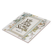 ネヘミヤ8:10主の喜びは私の力である タイル (側面)