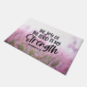 ネヘミヤ8:10主の喜びは私の力である ドアマット (アングル)