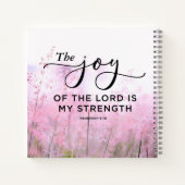 ネヘミヤ8:10主の喜びは私の力である ノートブック (裏面)