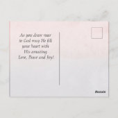 ネヘミヤ8:10主の喜びは私の力である ポストカード (裏面)