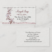 ネヘミヤ8:10主の喜びは私の力である 名刺 (正面/裏面)