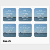 ネヘミヤ8:10主の喜びは、あなたのものだ スクエアシール (シート)