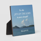 ネヘミヤ8:10主の喜びは、あなたのものだ フォトプラーク (正面)