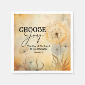 ネヘミヤ8:10主の喜び聖書ダンデロン スタンダードカクテルナプキン (正面)