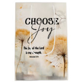 ネヘミヤ8:10主の喜び聖書ダンデロン ミディアムペーパーバッグ (裏面)