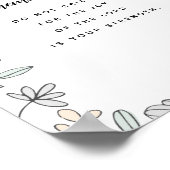 ネヘミヤ8:10聖なる書物、 経典アートプリント ポスター (角)