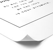 ネヘミヤ8:10聖なる書物、 経典アートプリント ポスター (角)