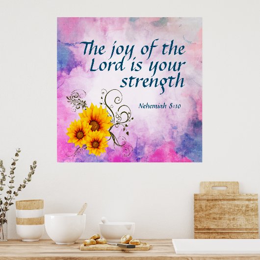 ネヘミヤ8:10 ポスター (キッチン)