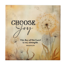 ネヘミヤ8:10 主の喜び 聖書の名言 花 タイル