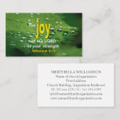 ネヘミヤ8:10 | 主の聖なる書物、 経典 名刺 (正面/裏面)