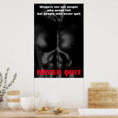 ネベやめ感動的ボディビルフィットネス ポスター (キッチン)