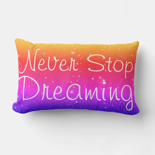 ネベストップル夢の星レインボー ランバークッション (正面)