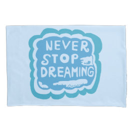 ネベストップル夢を見るライトブルーの枕カバー 枕カバー