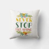 ネベストップル夢引用文フローラ クッション (裏面)