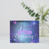 ネベストップル夢引用文モットーやる気を起こさせる ポストカード (スタンド正面)