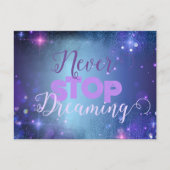 ネベストップル夢引用文モットーやる気を起こさせる ポストカード (正面)