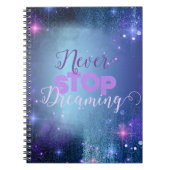 ネベストップル夢感動的引用文 ノートブック (正面)