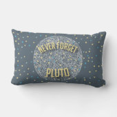 ネベパーソナライズされたル忘れプルト星空 ランバークッション (裏面)