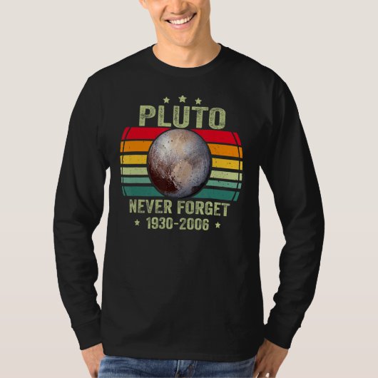 ネベ忘れルプルトレトロスタイルおもしろい宇宙Scienc Tシャツ (正面)