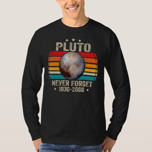 ネベ忘れルプルトレトロスタイルおもしろい宇宙Scienc Tシャツ (正面)