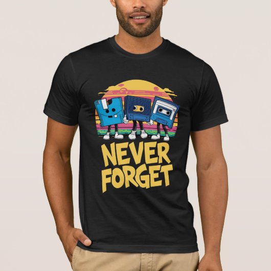 ネベ忘れレトログラフィティTシャツ Tシャツ (正面)