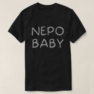 ネポおもしろいベビーグリッター Tシャツ