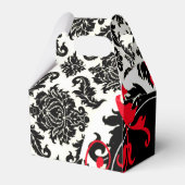ネポリタンダマスクペイズリー |赤い白黒 フェイバーボックス (裏面サイド)