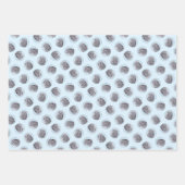 ネポリタン絵を描マスチフのグレーオリジナルドッグアート ラッピングペーパーシート (正面)