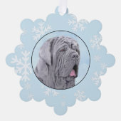 ネポリタン絵画マスチフの – Dog Art オーナメントカード (正面)